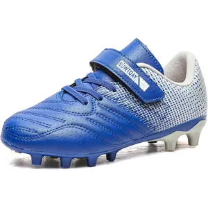 Kids Soccer Cleats Boys Girls Athletic Outdoor Firm Ground Youth Football Shoes for Little Kid/Big Kid