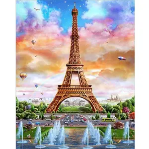 Eiffel Tower Landscape Diamond Painting