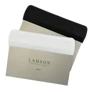 3" x 6" Dough (Bench) Scraper with Black or White PolyPro Handle