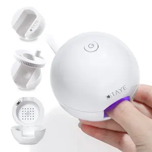 TAYE Cat Eye Nail UV Lamp with 2 Magnets for Creating Wide-Beam and Glass Bead Cat Eye Nail Designs. Features a Type-C Port, Requires a Charging Cable for Use. Perfect for Beginners to Easily Create Artistic Nail Designs, Ideal for DIY at Home
