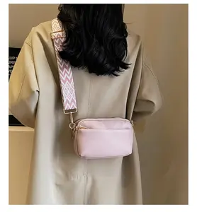 Fashion  Triple Zip Small Crossbody Bag for women