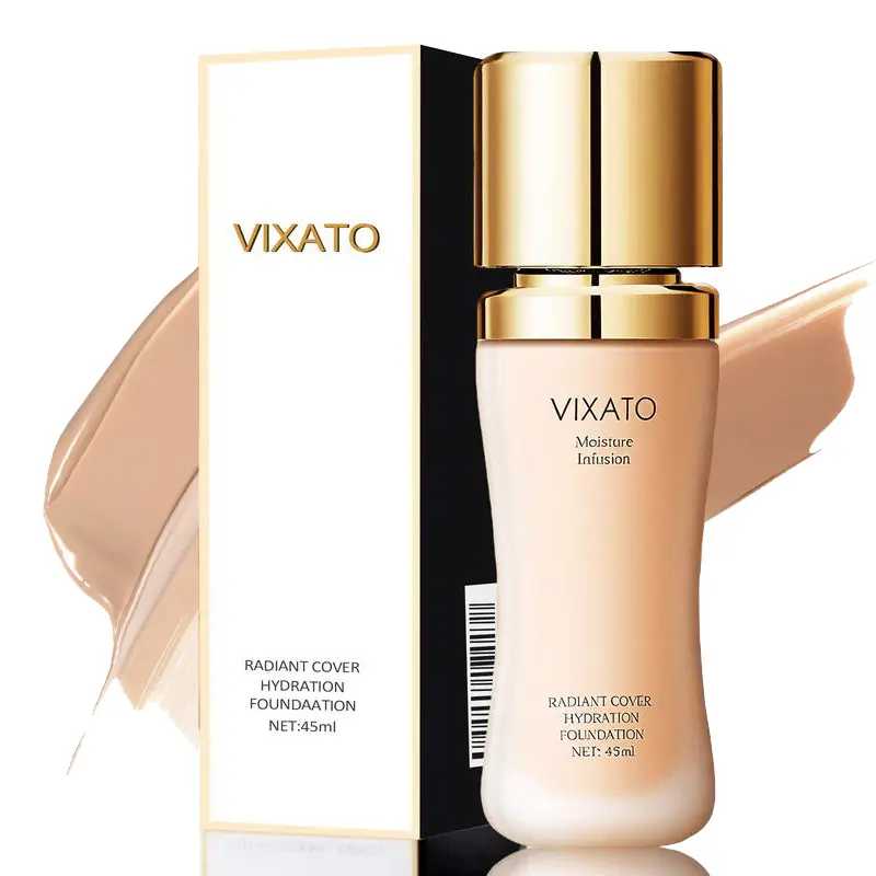 VIXATO Liquid Foundation Concealer + Moisturizer, Flawless makeup