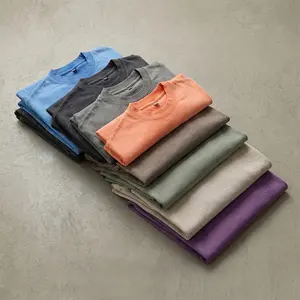 Men’s 3-Pack Pure Cotton Gradient Casual T-Shirts, Drop Shoulder Design, Comfortable and Breathable, Suitable for Summer and Versatile for Any Occasion