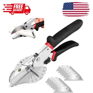 Multi Angle Miter Shear - Upgrade Quarter Round Cutting Tool with 12pcs Replacement Sharp Blades