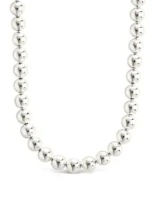 Sterling Silver Basia Dainty Beaded Chain Necklace
