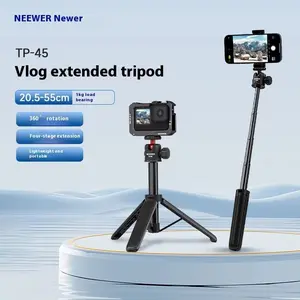 NEEWER TP45 Tripod Portable Selfie Stick Custom Phone Tripod Stand For Smartphone Mirrorless Camera Sports Camera