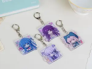 Danganronpa Acrylic Keychains, Cute Chibi Nanami ChiaKi Maizono Sayaka Mikan Tsumiki Kirigiri Kyouko Keyrings
