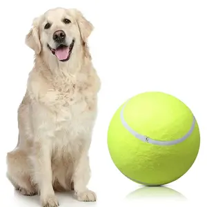 24CM Giant Inflatable Tennis Ball for Dogs – Ultimate Interactive Chew Toy for Outdoor Play, Exercise & Fun! Perfect for Active Dogs!
