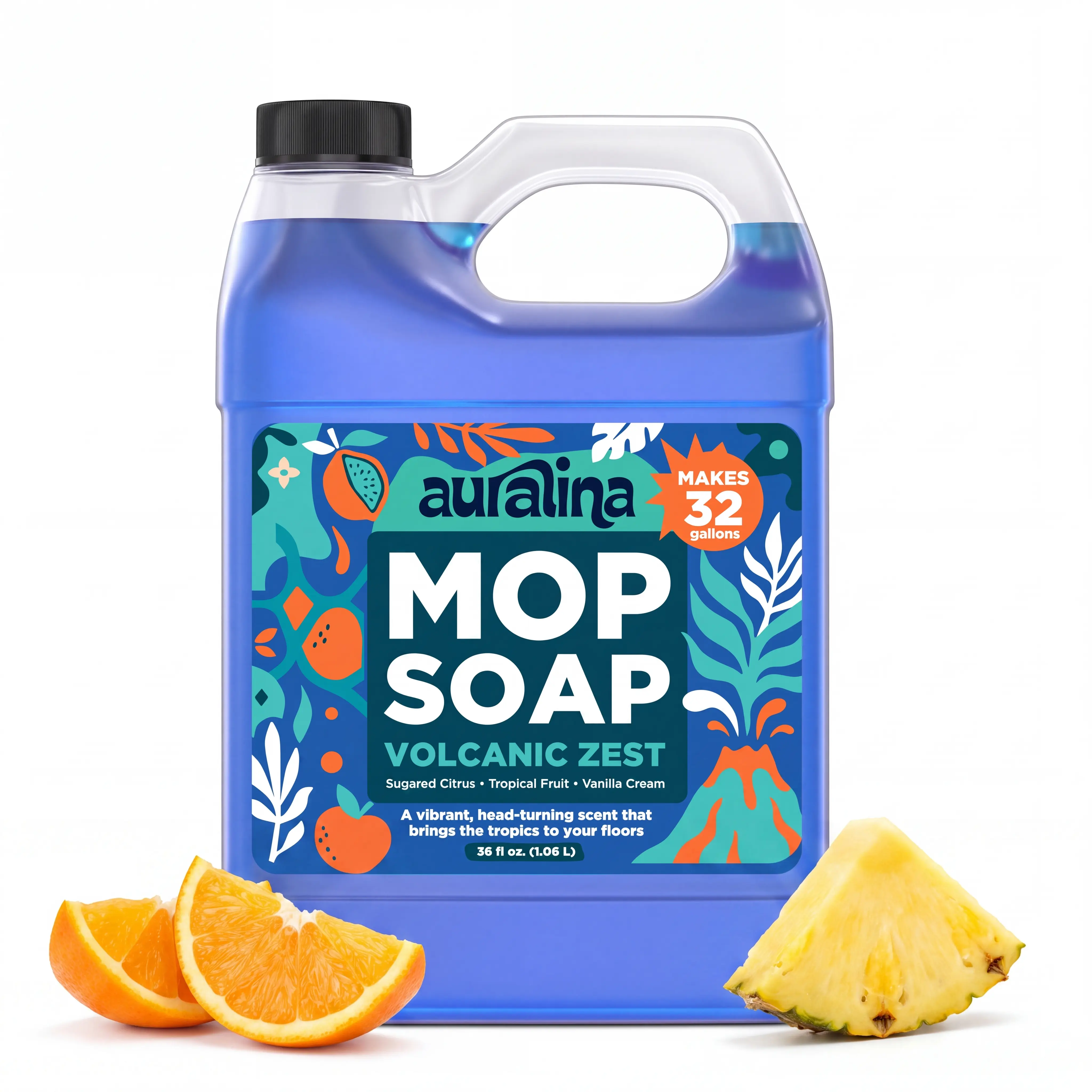 Mop Soap Highly Scented Volcanic Zest Concentrated 32 oz.