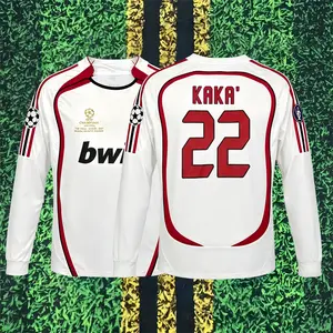 0607 Away Kaka 22 ChampionsLeague Soccer Long Sleeve JJersey