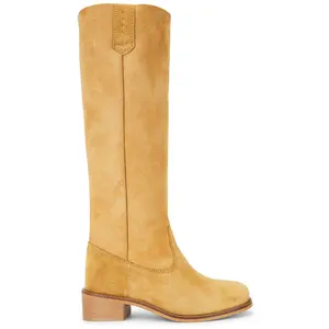 Dico Copenhagen Ann Shearling Gaucho Boot in Dark Tan