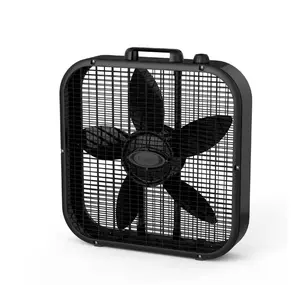 Lasko 20 in. 3 Speed Black Box Fan with Save-Smart Technology for Energy Efficiency Admiradora