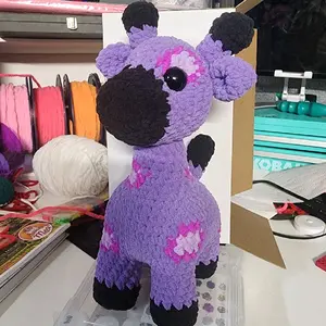 Crochet Purple Giraffe