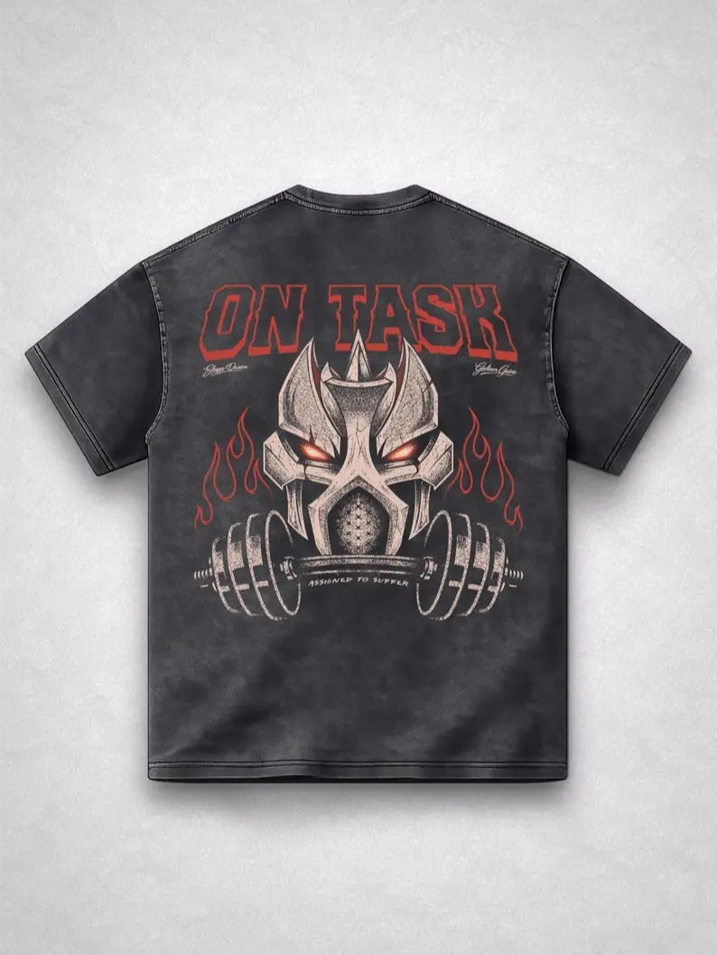 OSRS Jad Gym Shirt, Oversized Acid Wash Tee, Inspired by RuneScape Tee, OSRS Gamer T Shirt, Funny MMORPG Gaming Tee, Oversized Acid Wash Graphic T-Shirt, Gaming Fitness Streetwear Gift for Him