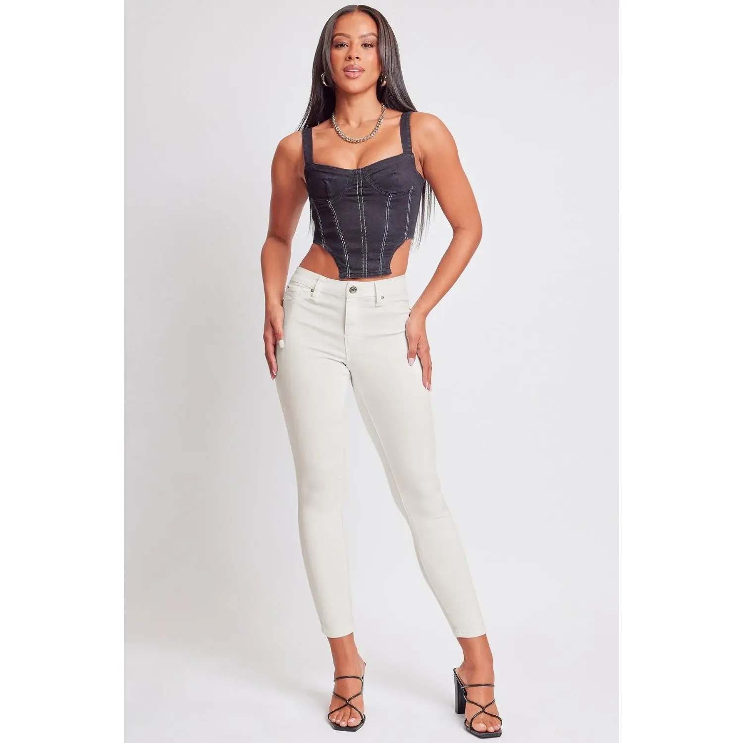 YMI Jeanswear Hyperstretch Mid-Rise Skinny Jeans Basic Pants