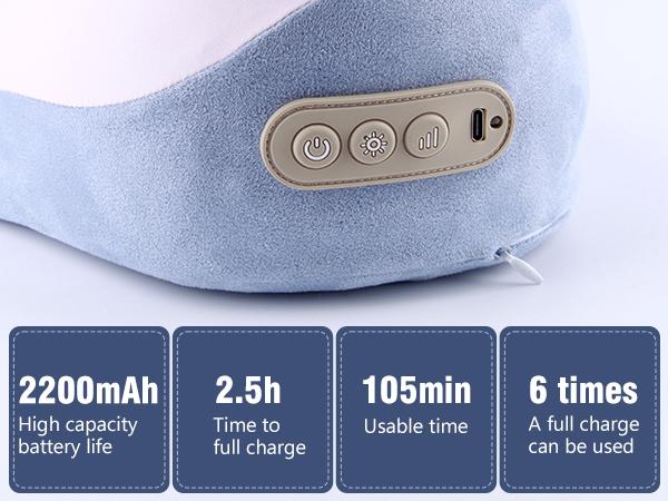 Shiatsu Back and Neck Massager Pillow with Heat Electric Massage Pillow for Deep Tissue 3D Stereoscopic Support Traction Deep Kneading Massager for Neck and Shoulder Muscle
