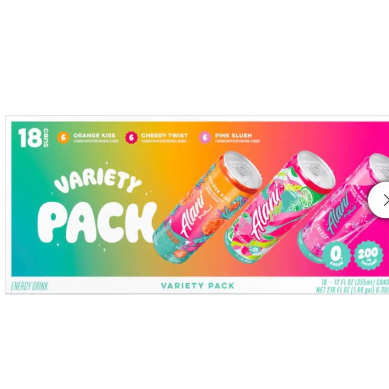 Alani Nu Energy Drink Variety Pack - 12 fl oz Cans, 18-Count