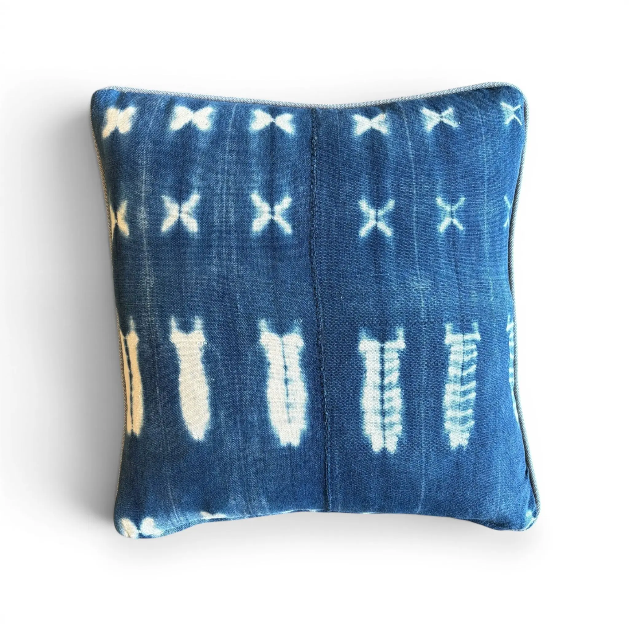 Vintage Indigo Mudcloth Pillow