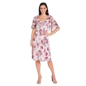 Blush Bloom Knee-Length Dress