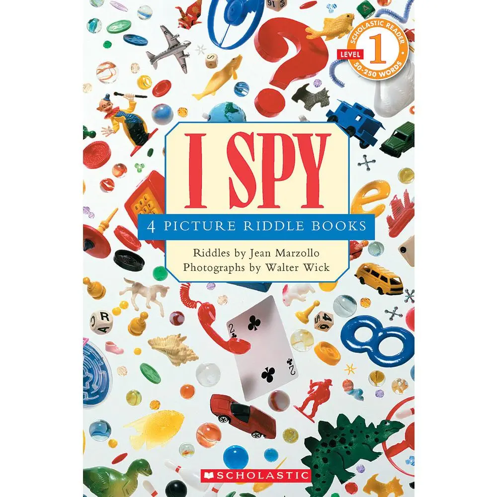 USED Book - I Spy: 4 Picture Riddle Books (Scholastic Reader, Level 1) by Marzollo, Jean (Hardcover) - english
