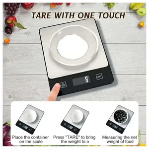 Digital Food Scale, 22lb Capacity, Precision Measurement, Ideal for Baking & Cooking, Christmas Gift, Powered by 2 Aaa Batteries, Digital Kitchen Scale