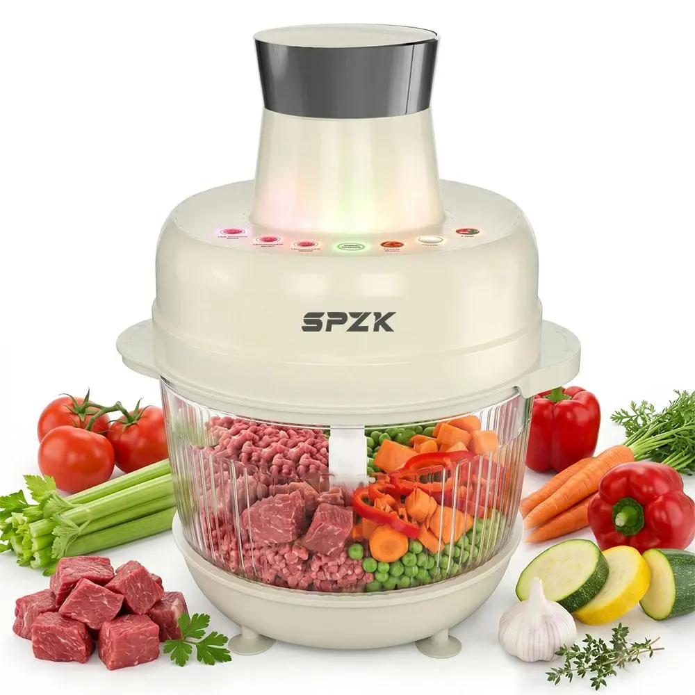 SPZK 5L Large Capacity Stand Mixer, Electric Dough Kneader for Home Use | BPA-Free Multi-Function Food Processor for Mixing, Chopping, Mashing & Grinding
