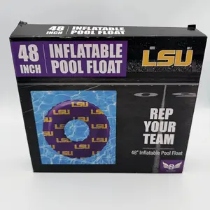 LSU Tigers 48 Inch Inflatable Pool Float Pegasus Sports Purple Gold NCAA Ring