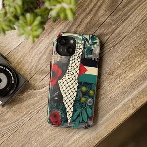 Palestine Map Flag Poppy Olive Palestinian Patterns iPhone Case 11-17