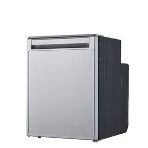 Equator Advanced Appliances RF 12-282 Equator 2.8cu.ft. Brushed Stainless 12V/DC RV Built-in Refrigerator w/Compressor