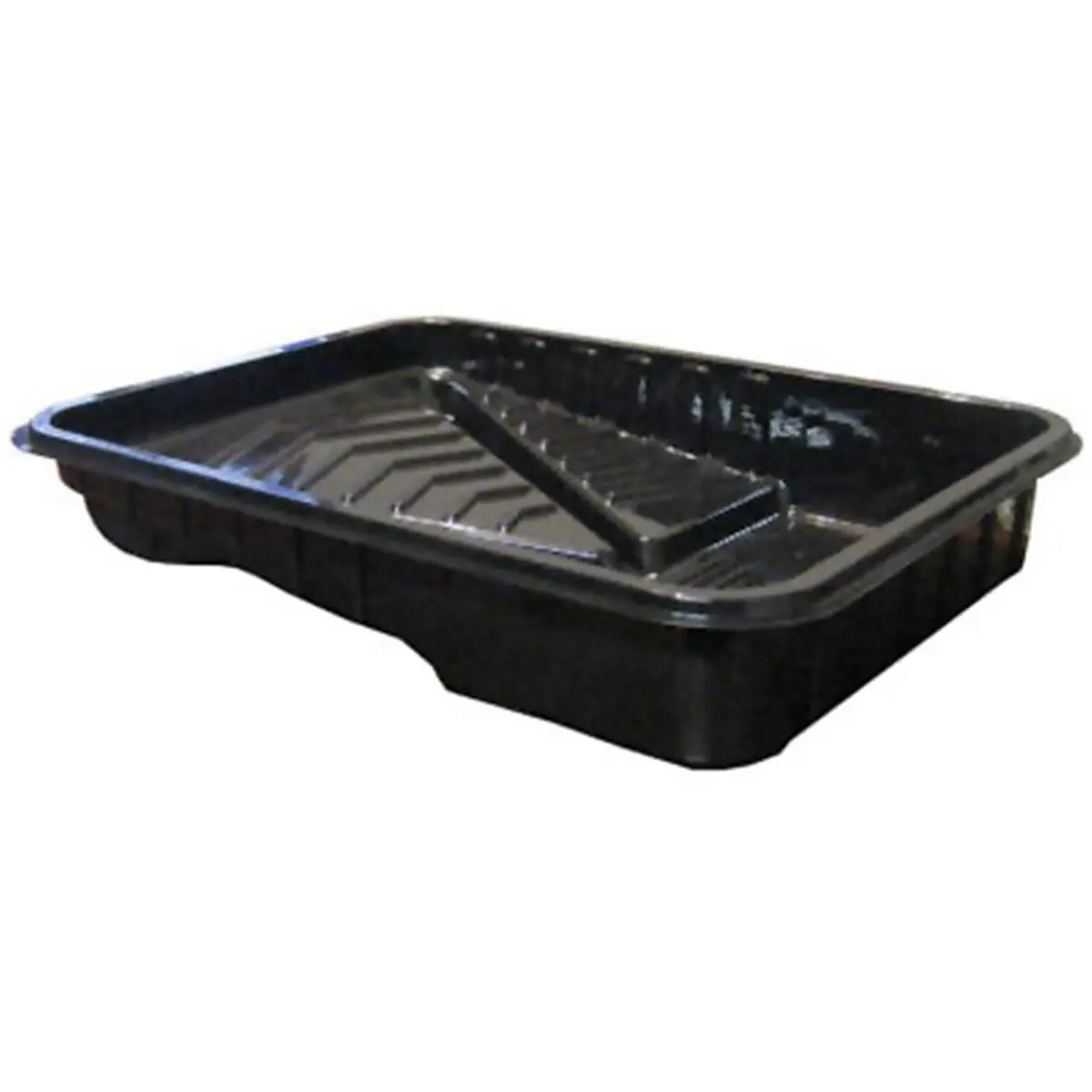 212 MAIN 9 in. V-Shaped Disposable Plastic Paint Tray, Black, Shur-Line 50087, Pack of 25, Prevents Buildup for Automotive & Motorcycle Paint Care