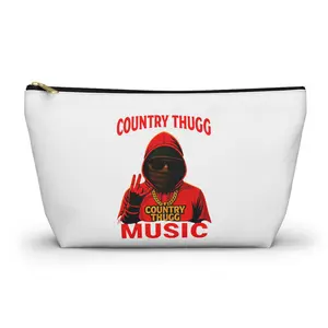 Country Thugg music graphic Accessory Pouch | Country Thugg logo T-bottom pouch