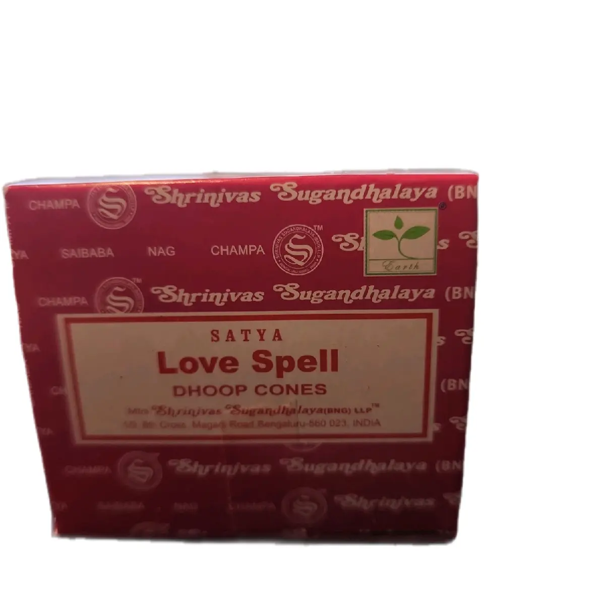 Satya Love Spell Scented Incense Cone Set, Soothing Light Aroma Home Supplies for Positive Energy, Home Fragrance Scent Freshener, Ideal Evening Care Gift