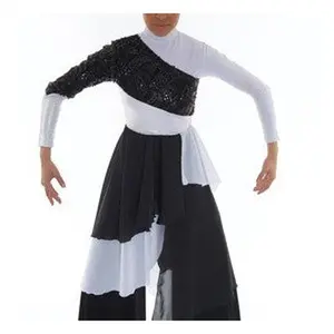 Warrior Bride Black and White Praise Dance Ephod