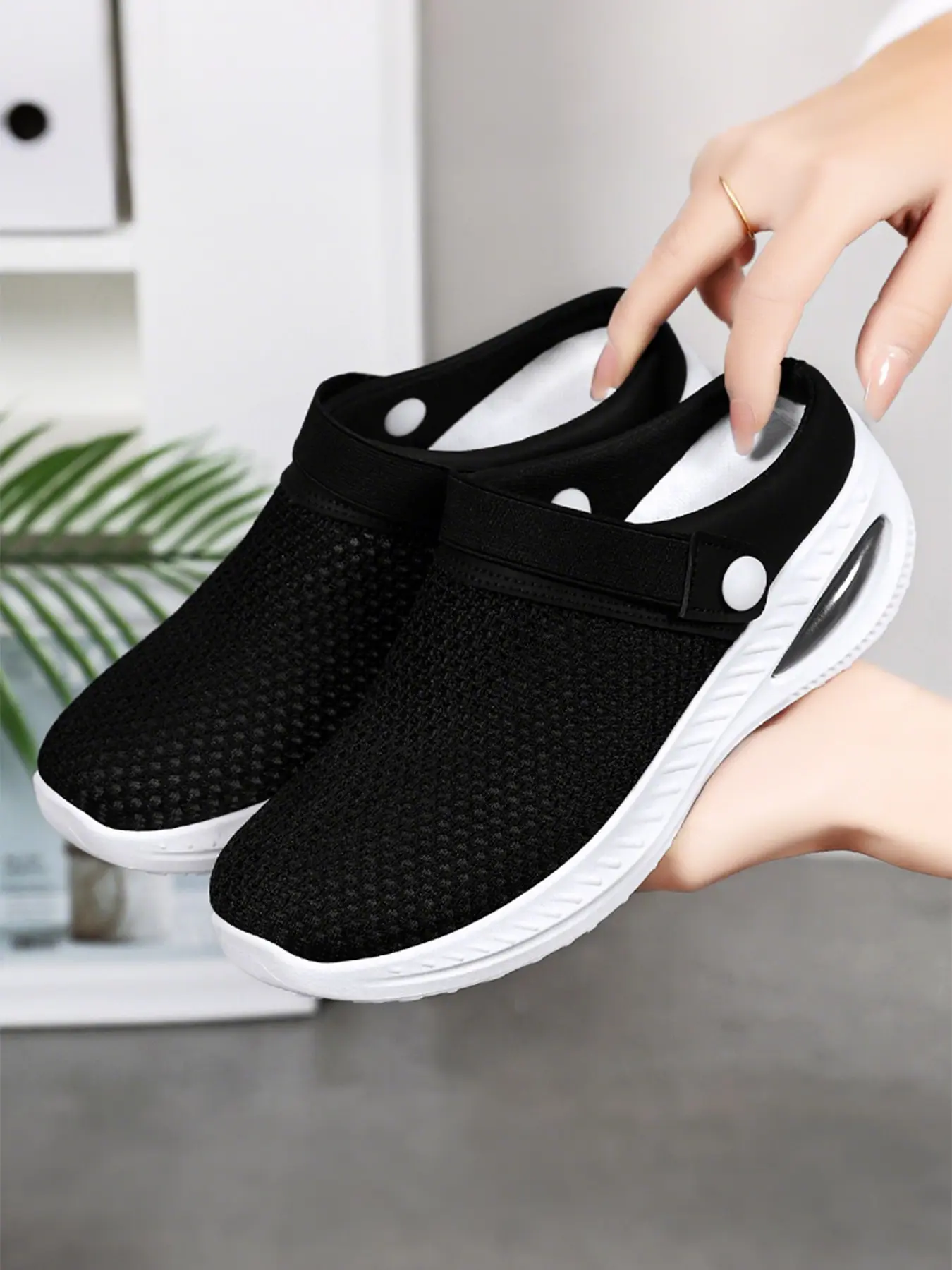 Women's Casual Slip-On Sports Shoes, Lightweight Comfortable Outdoor Walking Shoes, Large Size Women's Walking Shoes, Easy-To-Wear Footwear, Mesh Walking Shoes, Breathable Walking Shoes