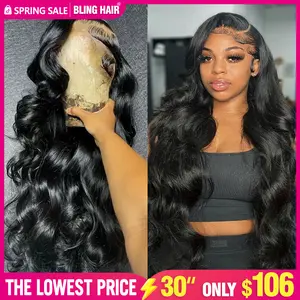 Bling Hair 13x6 Lace Front Wigs Human Hair Pre Plucked Body Wave HD Lace Front Wigs Human Hair 180% Density Frontal Wigs Human Hair TikTokShopHolidayHaul
