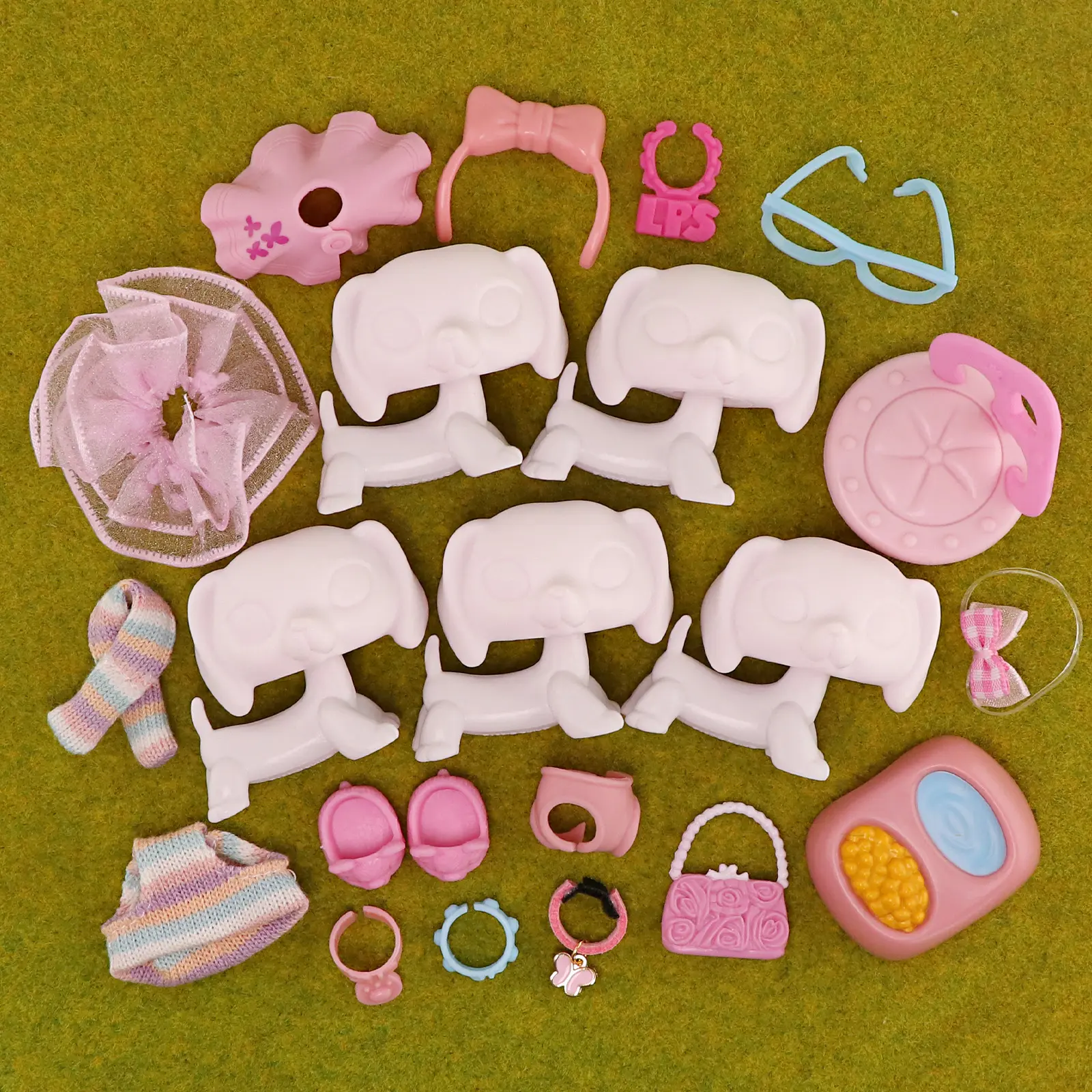 5pcs dashchund base+ 16pcs accessories