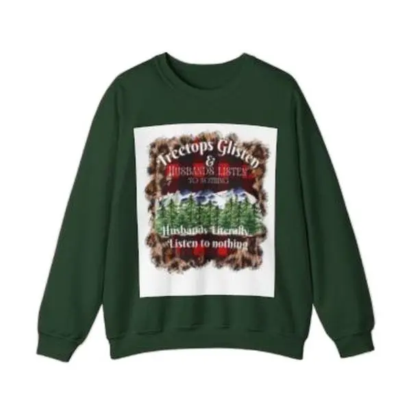 Treetops Glisten Pullover Hoodie Sweatshirts Comfort Long Sleeve
