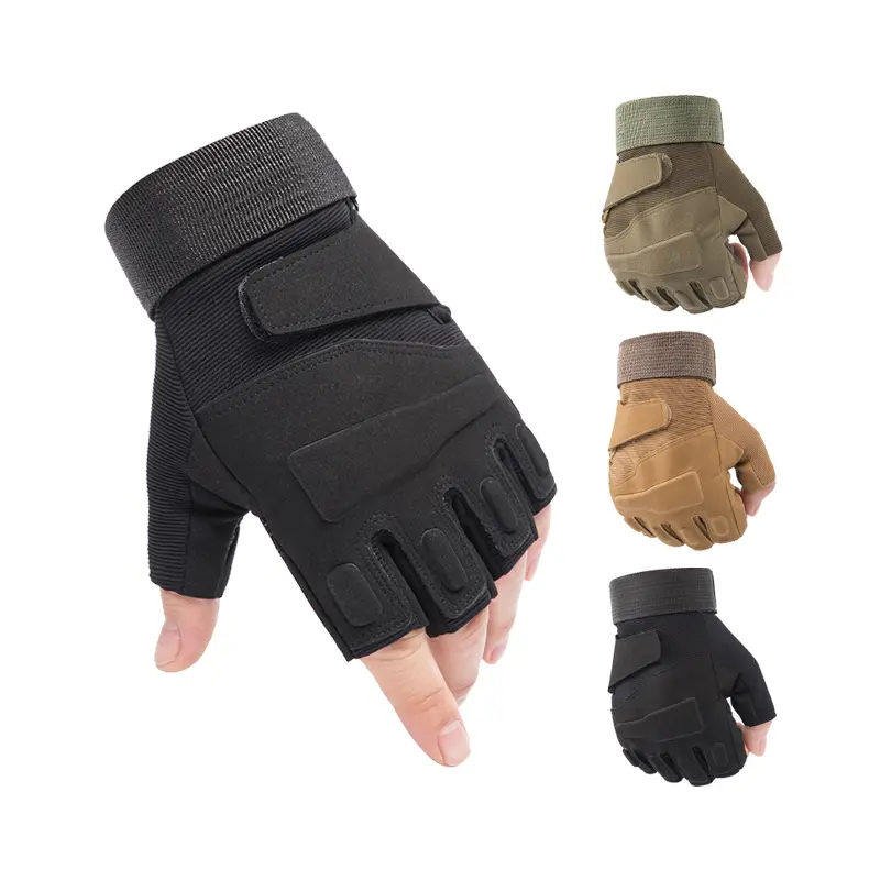 Unisex Outdoor Tactical Half-Finger Sports Gloves for Hunting, Combat Shooting, Fitness Use