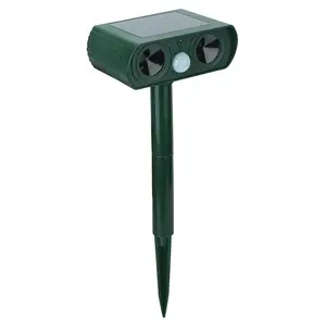 Ultrasonic Animal Repeller – Solar Powered Motion Sensor Repellent, IPX4 Waterproof for Farm, Garden, Yard, Repelling Deer, Raccoons