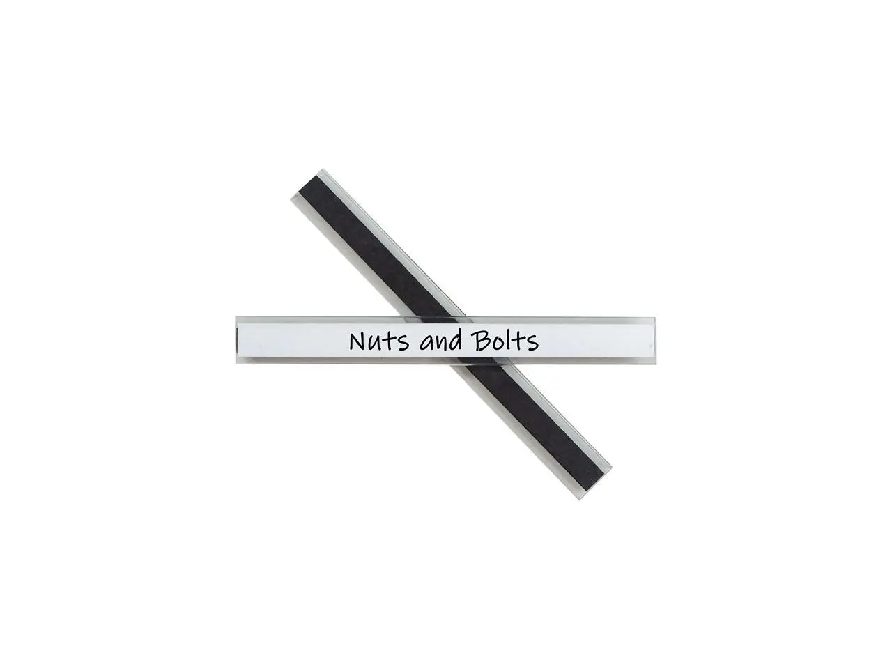 Clear Magnetic Label Holders, Side Load, 6 x 0.5, Clear, 10/Pack 87805