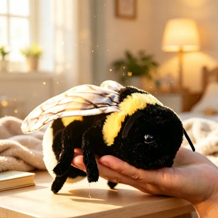 Soft Insect Plush Toy, Stuffed Bee Animal Doll,Cute Honeybee Plush Doll,17cm (Bee)