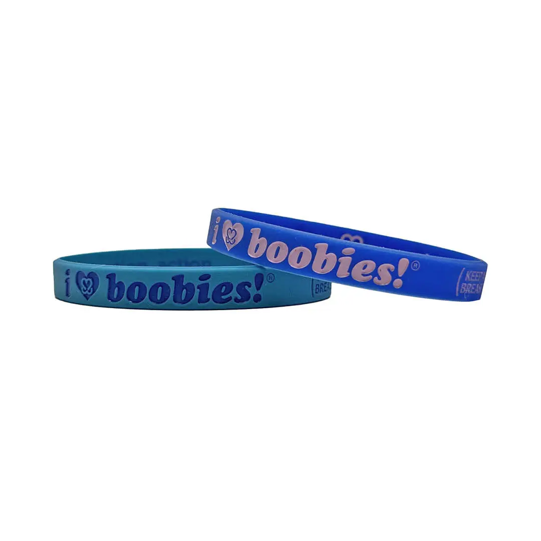 i love boobies! Mini Bracelet Pack - Blue Dream