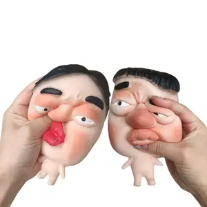 Bizarre Stress Relief Miniature Dolls, Wacky Mask Dolls for Squeezing, Slow Rebound Squeezing, Adult Stress Relief Artifact, Fun Stress Relief Decorations, Fidget Relief