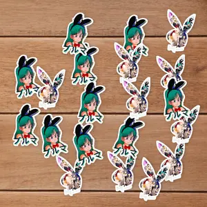 Stickers Pack 20 Pcs Playboy Guitar Skateboard Bunny Waterproof Bulma Vinyl Bumper Bike Colorful Water Car Luggage Laptop Bottle Aesthetic