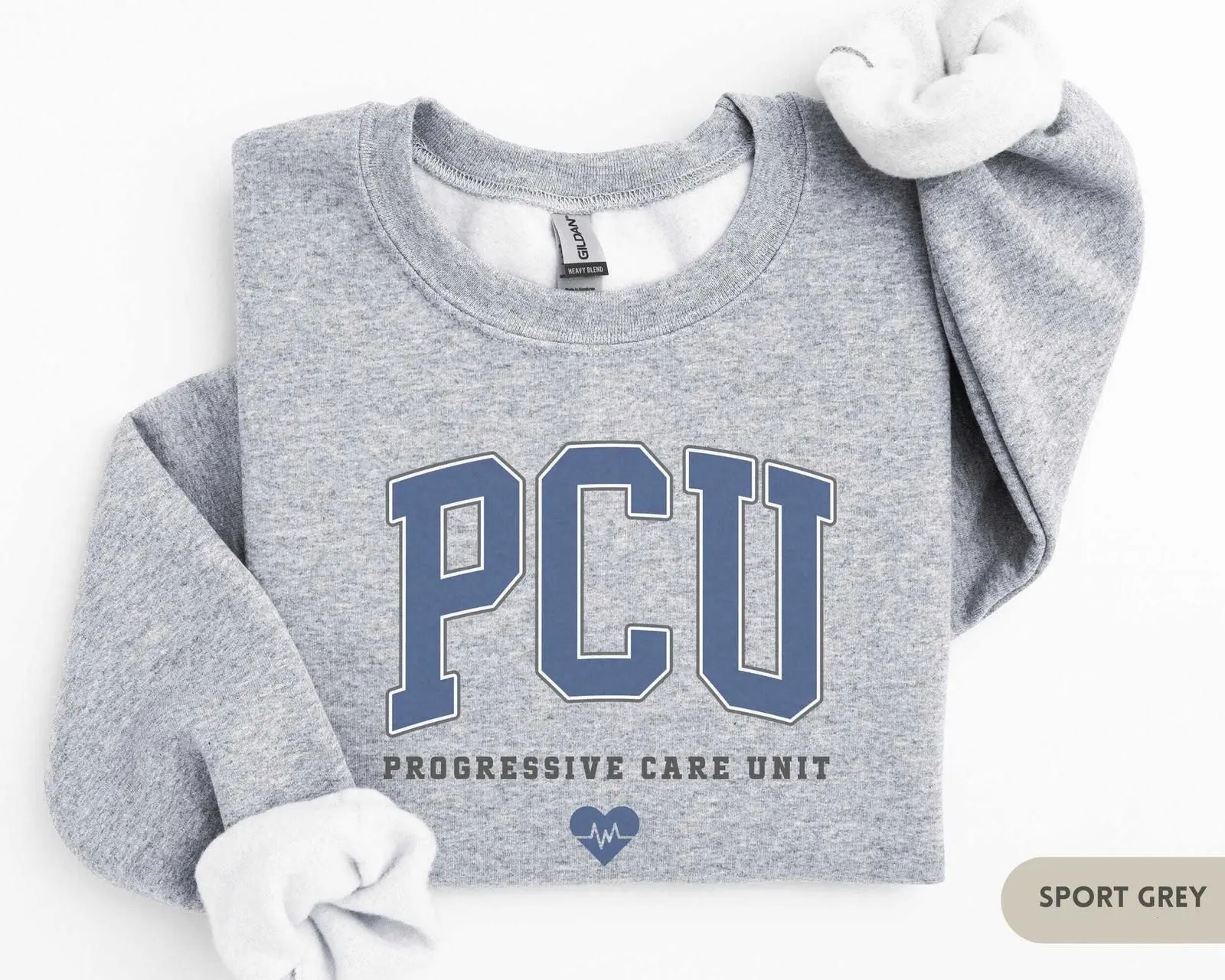 PCU Nurse Sweatshirt – Progressive Care Unit Crewneck, Cute Nursing School Top, PCU Graduation Or Appreciation Gift