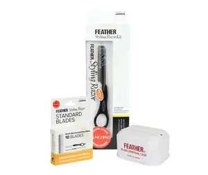 Feather Detail Styling Razor Kit