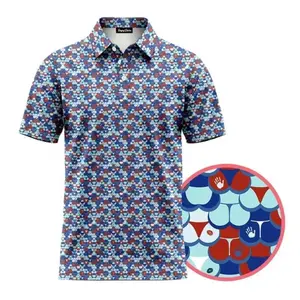 Funny Merica Butt Print Golf Polo Shirt Men’s Lightweight Breathable Performance Casual Golf Wear