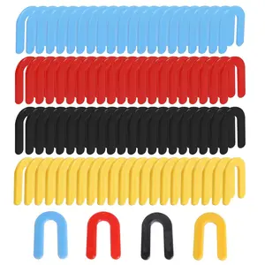 Tile Leveling System Tile Spacers 400 count,1/4+1/8+1/16+3/16 Inch Horseshoe Shim,U Shape Plastic Shims for Various Types Floor Wall