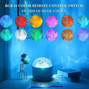 2-in-1 Northern Lights & Waves Projector, Aurora Northern Lights Projector, 16 Light Effects, Bedroom, Party, LED Color Changing Light for Home Decoration