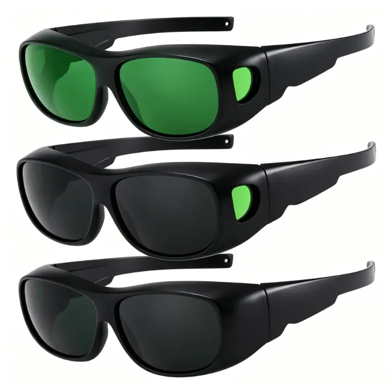 Unisex 3-Pack Over-Eyeglass Active Eyewear, Square Frame, Polarized Lenses, UV400 Protection for Driving, Outdoor Sports, Over-Glasses, Outdoor Sports Sunglasses, Square Frame Fit